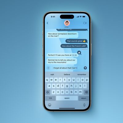 iOS 26 Messages Background Mock Feature